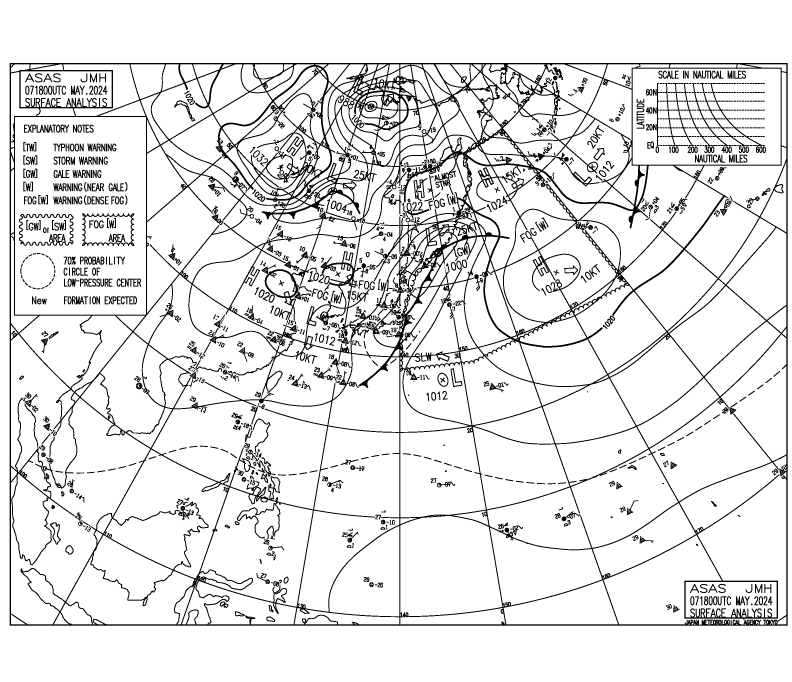 18Z Pacific Surface Analysis Chart