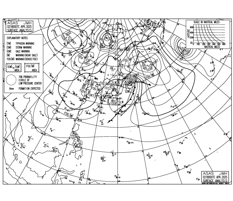 18Z Pacific Surface Analysis Chart